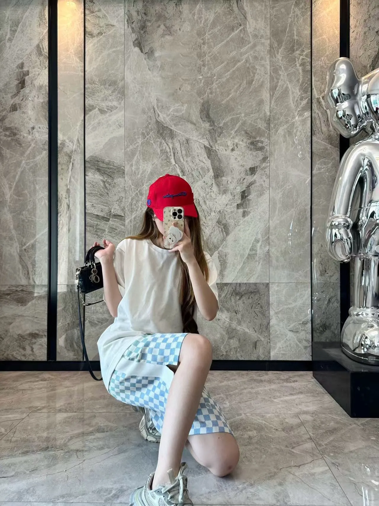 Louis Vuitton/Louis Vuitton gradient checkerboard shorts